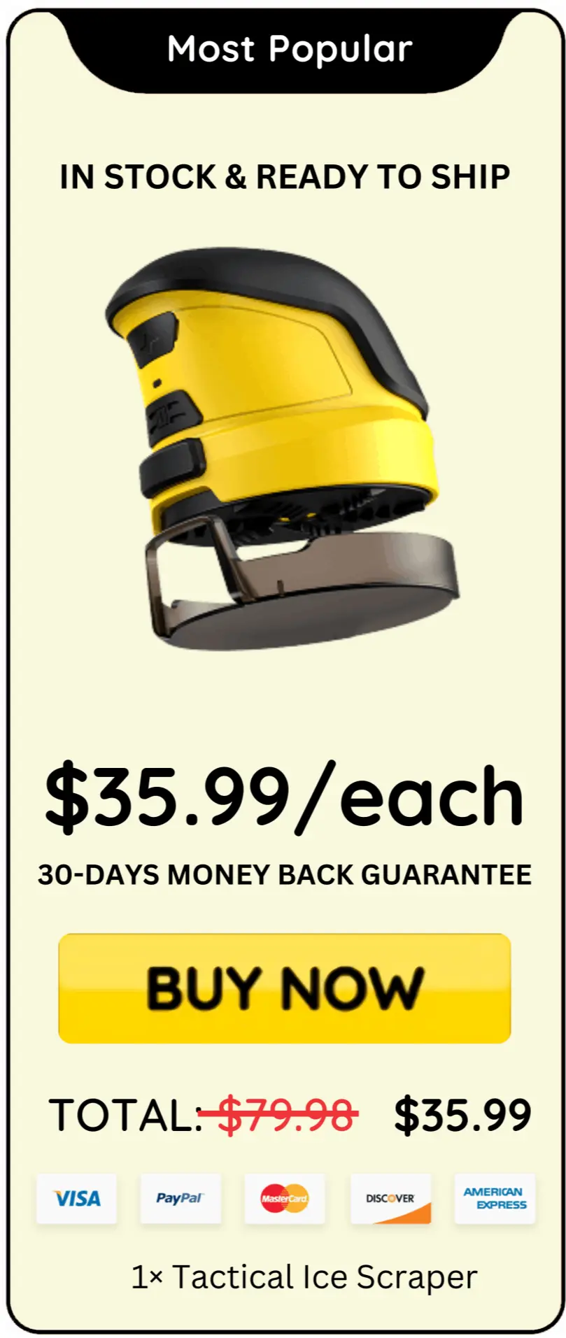 Tactical Ice Scraper offer price 